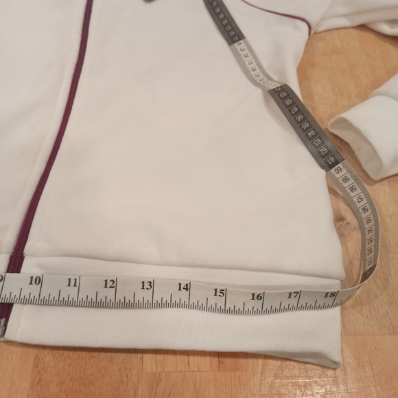 Nike Full Zip Womens Track Jacket medium White Velour Velvet Y2K - Picture 16 of 16